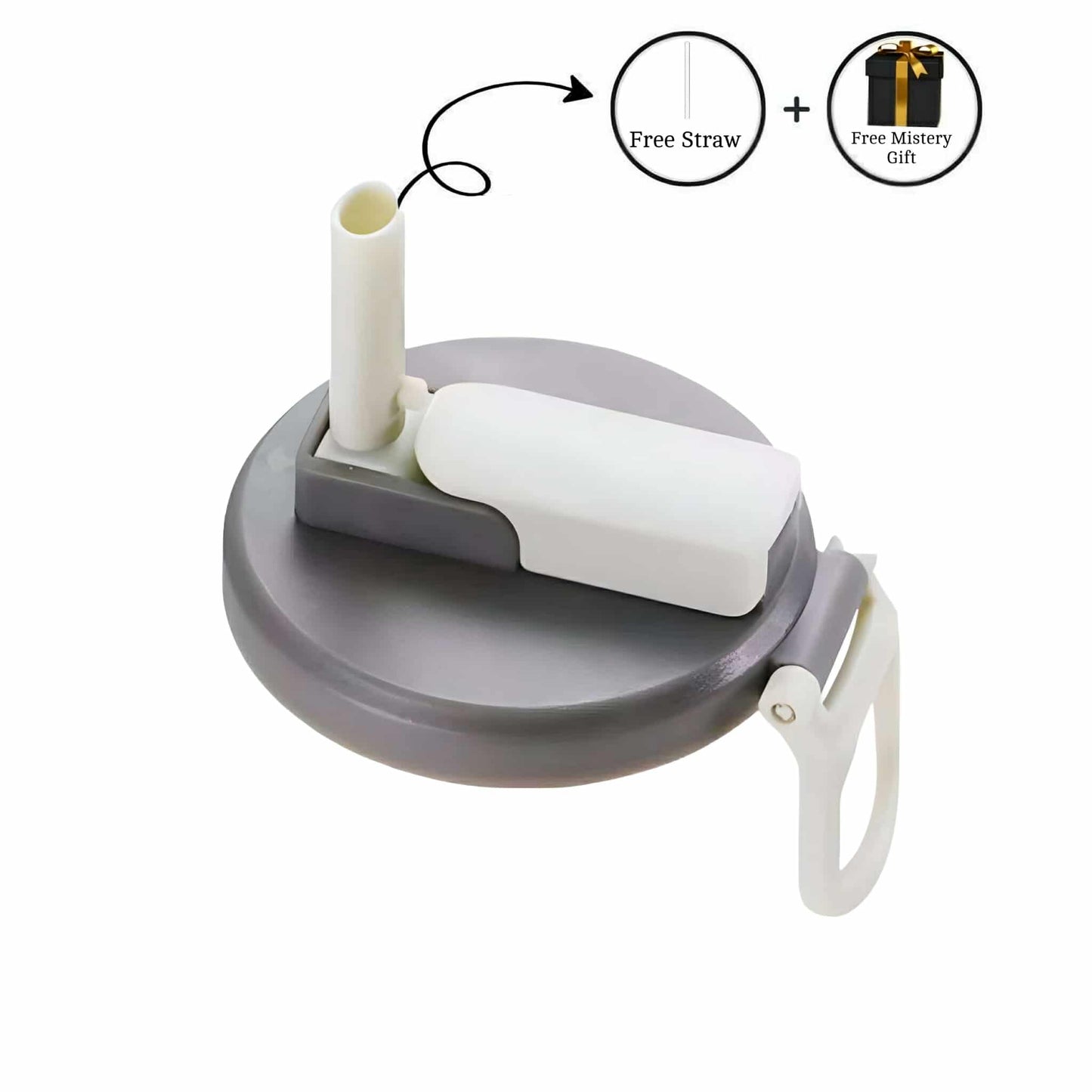 Soda Can Lid With Straw